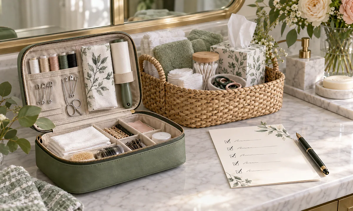 Step-by-step visual guide for wedding emergency kit