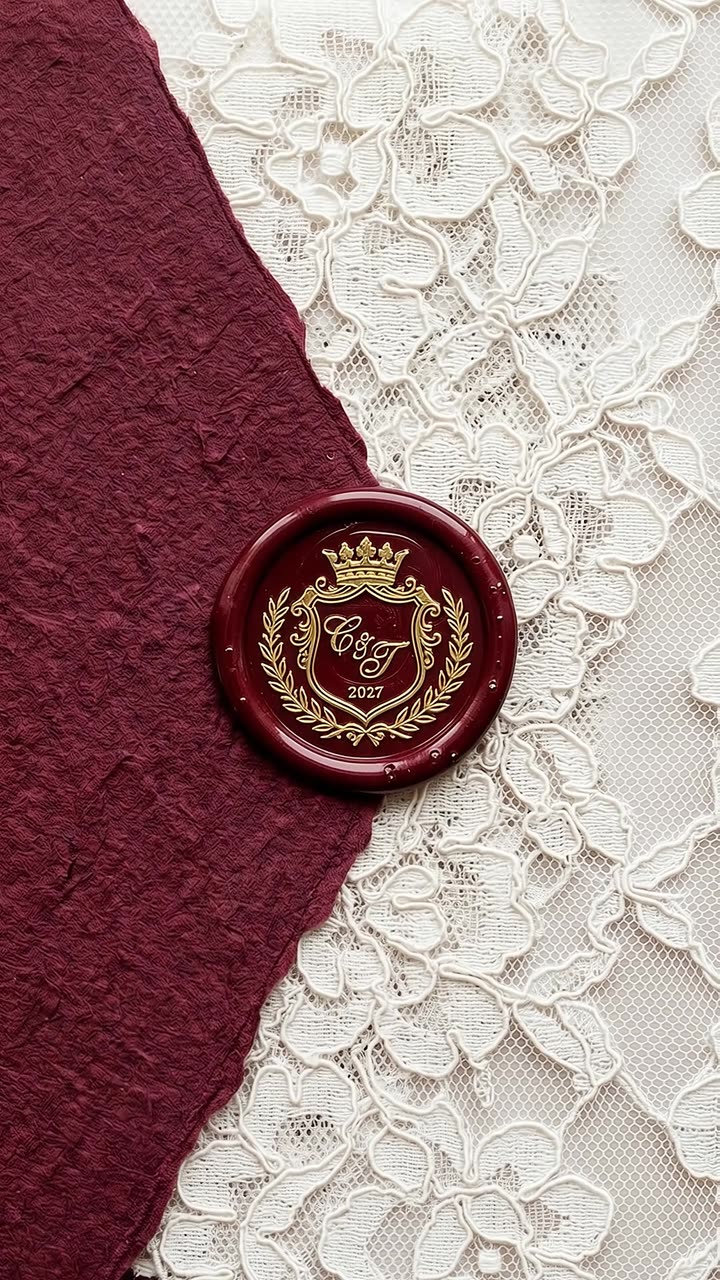 Bordeaux — Velvet burgundy, rich gold and timeless ceremony
